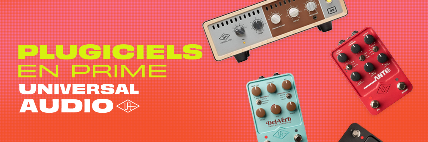 Plugiciels Universal Audio offerts en prime